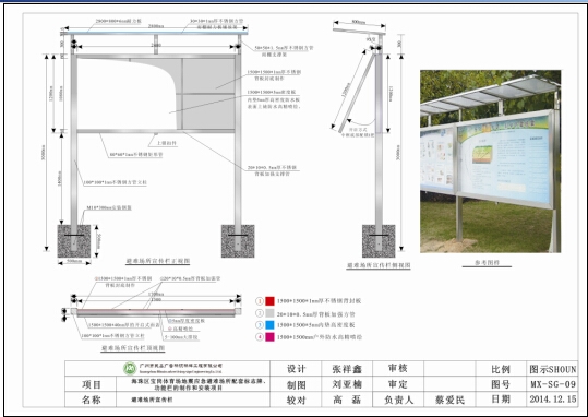 應(yīng)急避難所宣傳欄，地震常識(shí)宣傳欄