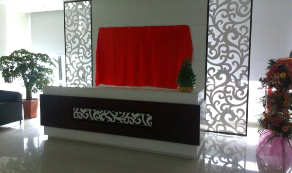 三甲醫(yī)療公司背景墻標(biāo)識